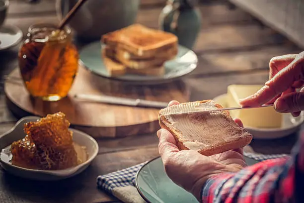 Nut Butter and Honeycomb Toast